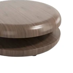 Wohnen Design-Wohnzimmertisch mit drehbarer Platte - Loisango