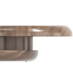 Wohnen Design-Wohnzimmertisch mit drehbarer Platte - Loisango