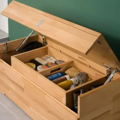 Wohnen Dielen Set Wislama aus Kernbuche Massivholz (fünfteilig)