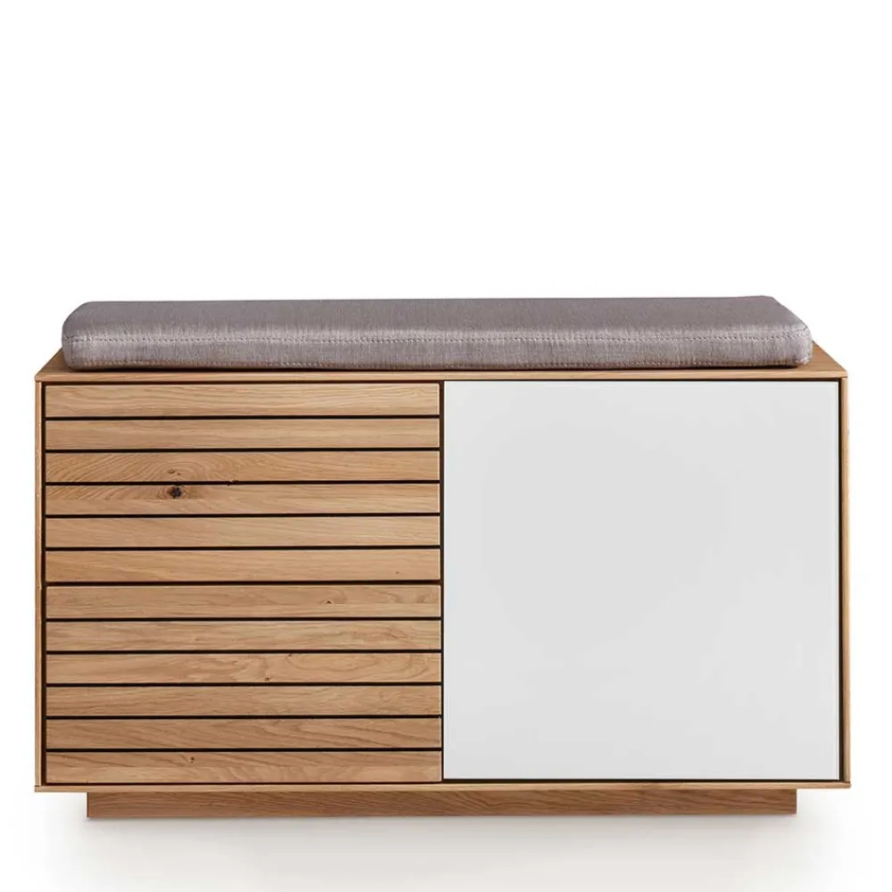 Wohnen Schuhschränke|Garderobenbänke*Dielenbank aus Asteiche Massivholz - Zonga