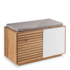 Wohnen Schuhschränke|Garderobenbänke*Dielenbank aus Asteiche Massivholz - Zonga