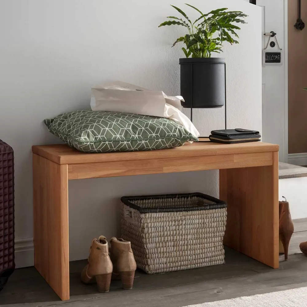 Wohnen Dielenbank aus Massivholz Buche - Shimousa