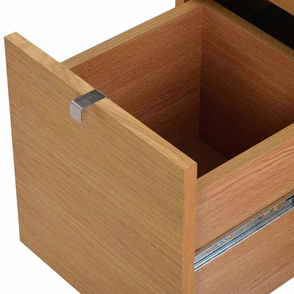 Wohnen Schuhschränke*Dielenbank Helvana mit Eiche Furnier