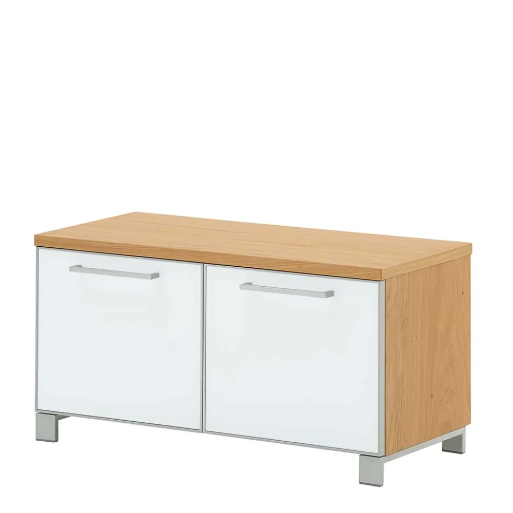 Wohnen Dielenbank Wynoca mit Weißglas