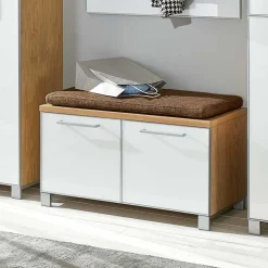 Wohnen Dielenbank Wynoca mit Weißglas