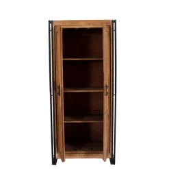 Wohnen Designermöbel|Garderobenschränke*Dielenkleiderschrank Mendoza aus Akazie Massivholz