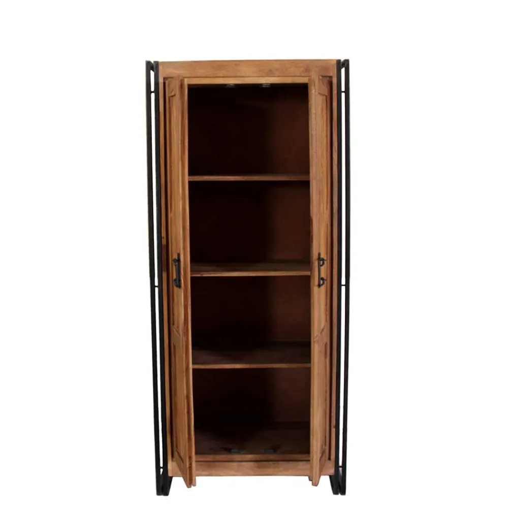 Wohnen Designermöbel|Garderobenschränke*Dielenkleiderschrank Mendoza aus Akazie Massivholz