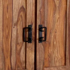 Wohnen Designermöbel|Garderobenschränke*Dielenkleiderschrank Mendoza aus Akazie Massivholz