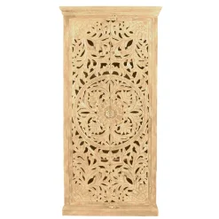 Wohnen Orientalische Möbel|Designermöbel*Dielenschrank in Sandfarben Mangoholz - Runiasa