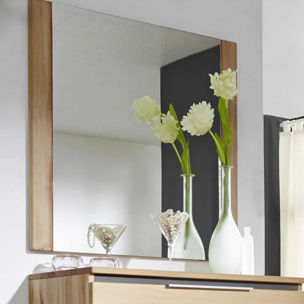 Wohnen Glasmöbel|Spiegel*Dielenspiegel Leyrina mit Holzrahmen