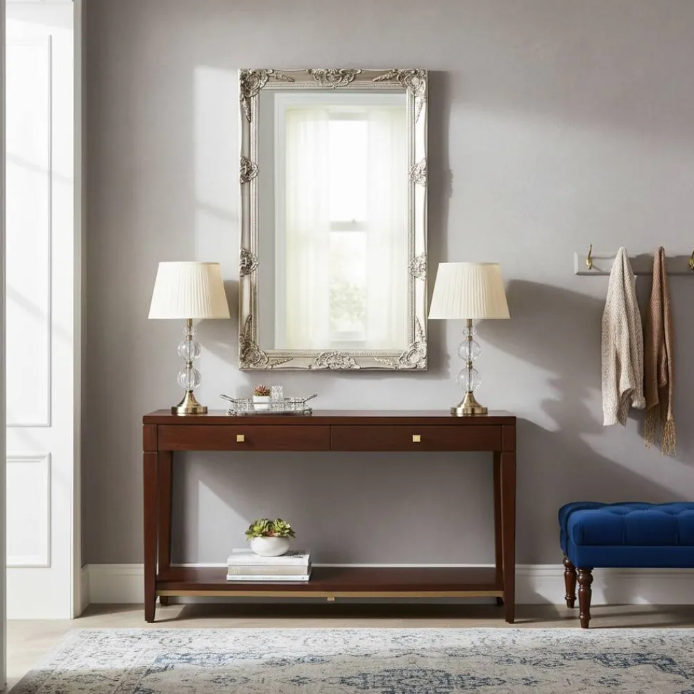 Wohnen Dielenspiegel Lucevra in Silber