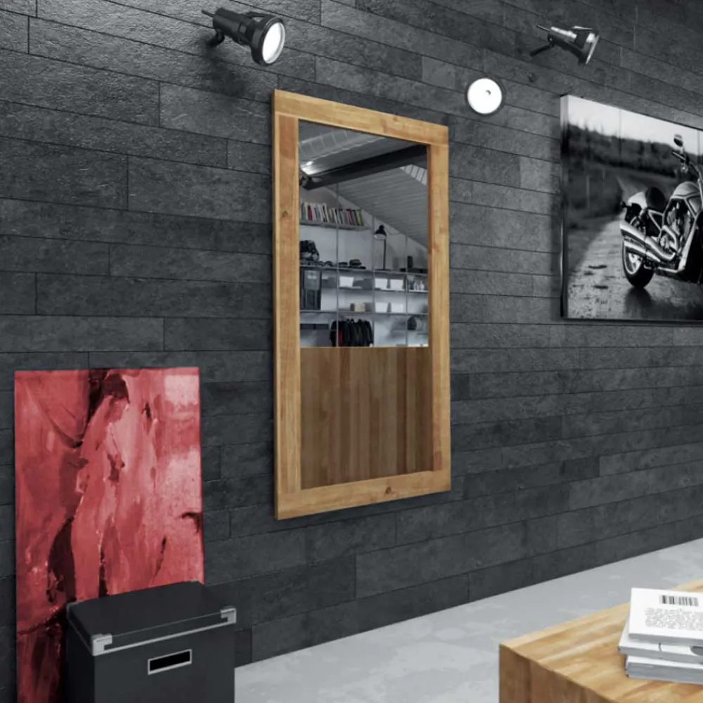 Wohnen Dielenspiegel Manzey aus Wildeiche Massivholz