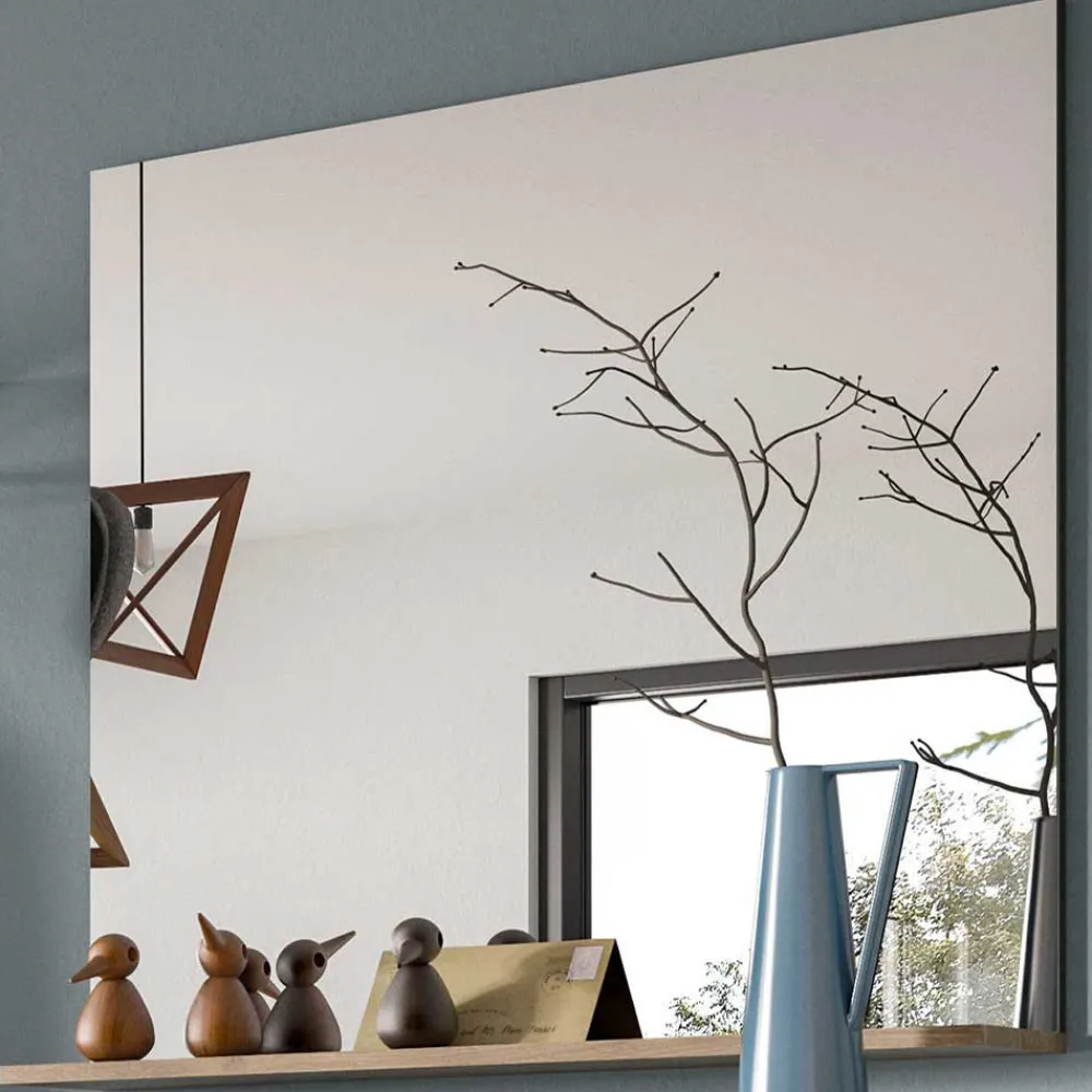 Wohnen Dielenspiegel mit Ablage in Wildeiche NB - Depart