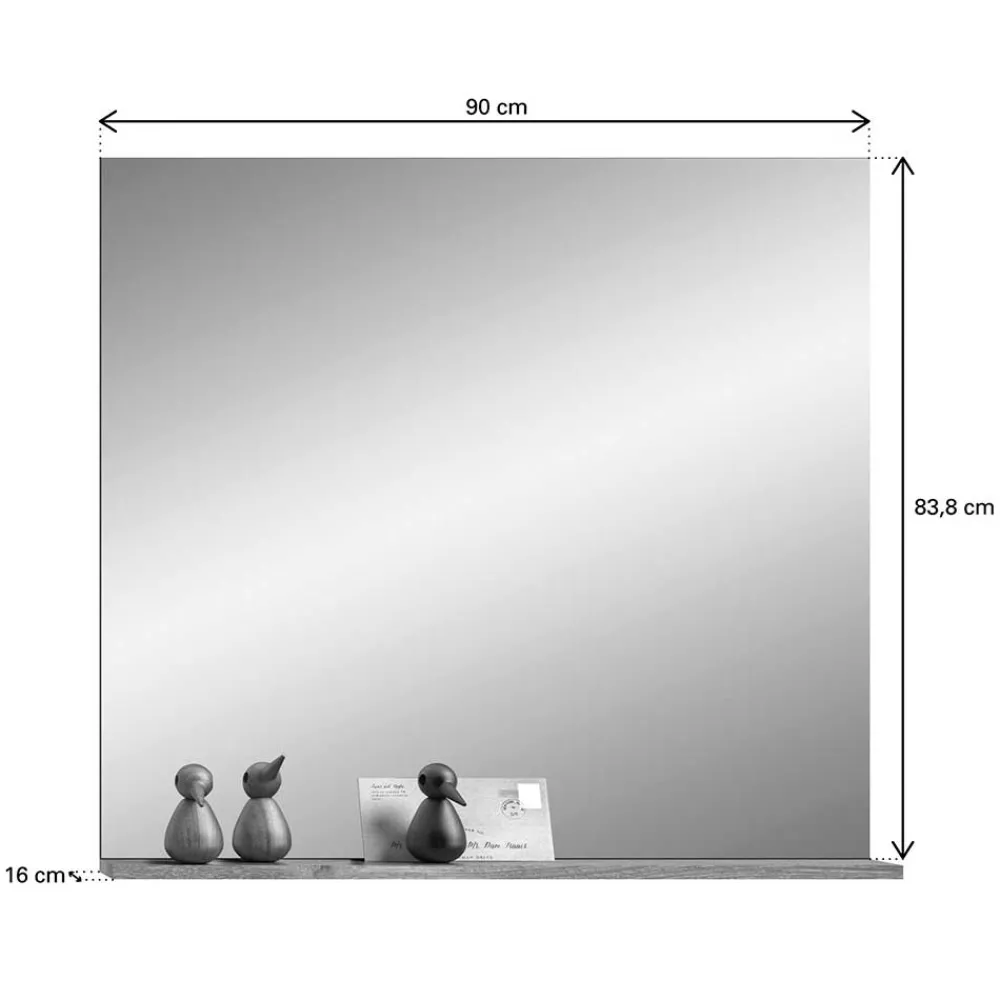 Wohnen Dielenspiegel mit Ablage in Wildeiche NB - Depart