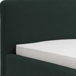 Wohnen Jugendbetten*Doppelbett in Dunkelgrün Cord - Topra