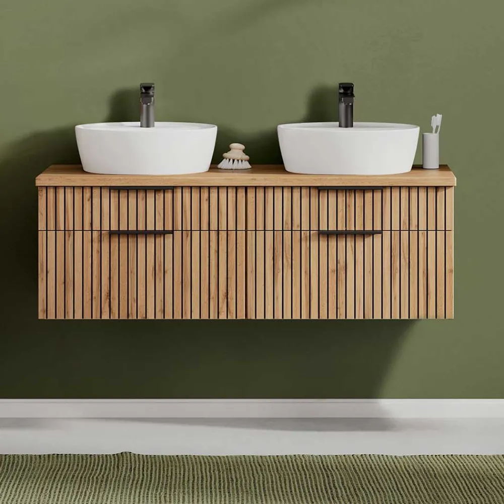 Wohnen Doppelter Waschtisch mit vier Schubladen - Crystoga