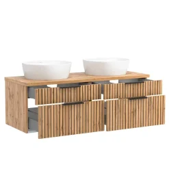 Wohnen Doppelter Waschtisch mit vier Schubladen - Crystoga