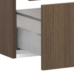 Wohnen Waschtisch|Waschbeckenunterschränke*Doppelwaschtisch mit schwarzem Becken - Ucaida