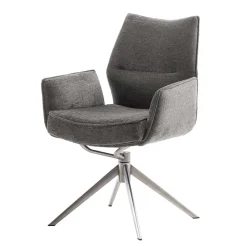 Wohnen Wohnzimmerstühle*Drehbare Armlehnenstühle mit Taschenfederkern - Obanya (2er Set)