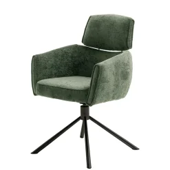 Wohnen Küchenstühle|Esszimmerstühle*Drehbare Esszimmerstühle in Oliv Grün - Unkorian (2er Set)