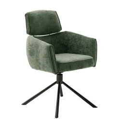 Wohnen Küchenstühle|Esszimmerstühle*Drehbare Esszimmerstühle in Oliv Grün - Unkorian (2er Set)