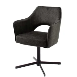 Wohnen Drehbare Esszimmerstühle mit Armlehnen - Bergen (2er Set)