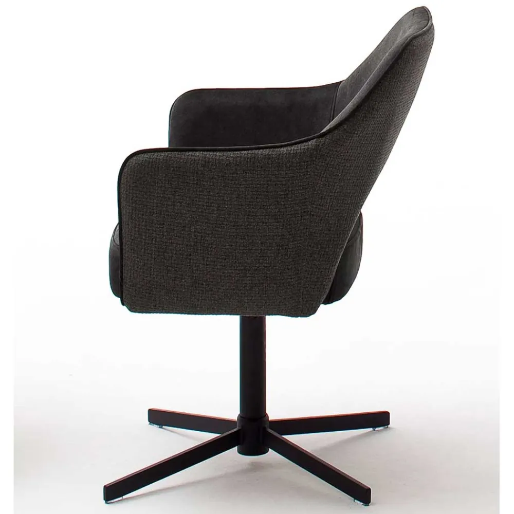 Wohnen Drehbare Esszimmerstühle mit Armlehnen - Bergen (2er Set)