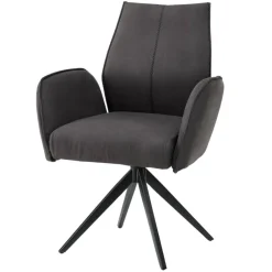 Wohnen Küchenstühle|Esszimmerstühle*Drehbare Polsterstühle mit Armlehnen - Aturin (2er Set)