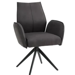 Wohnen Küchenstühle|Esszimmerstühle*Drehbare Polsterstühle mit Armlehnen - Aturin (2er Set)