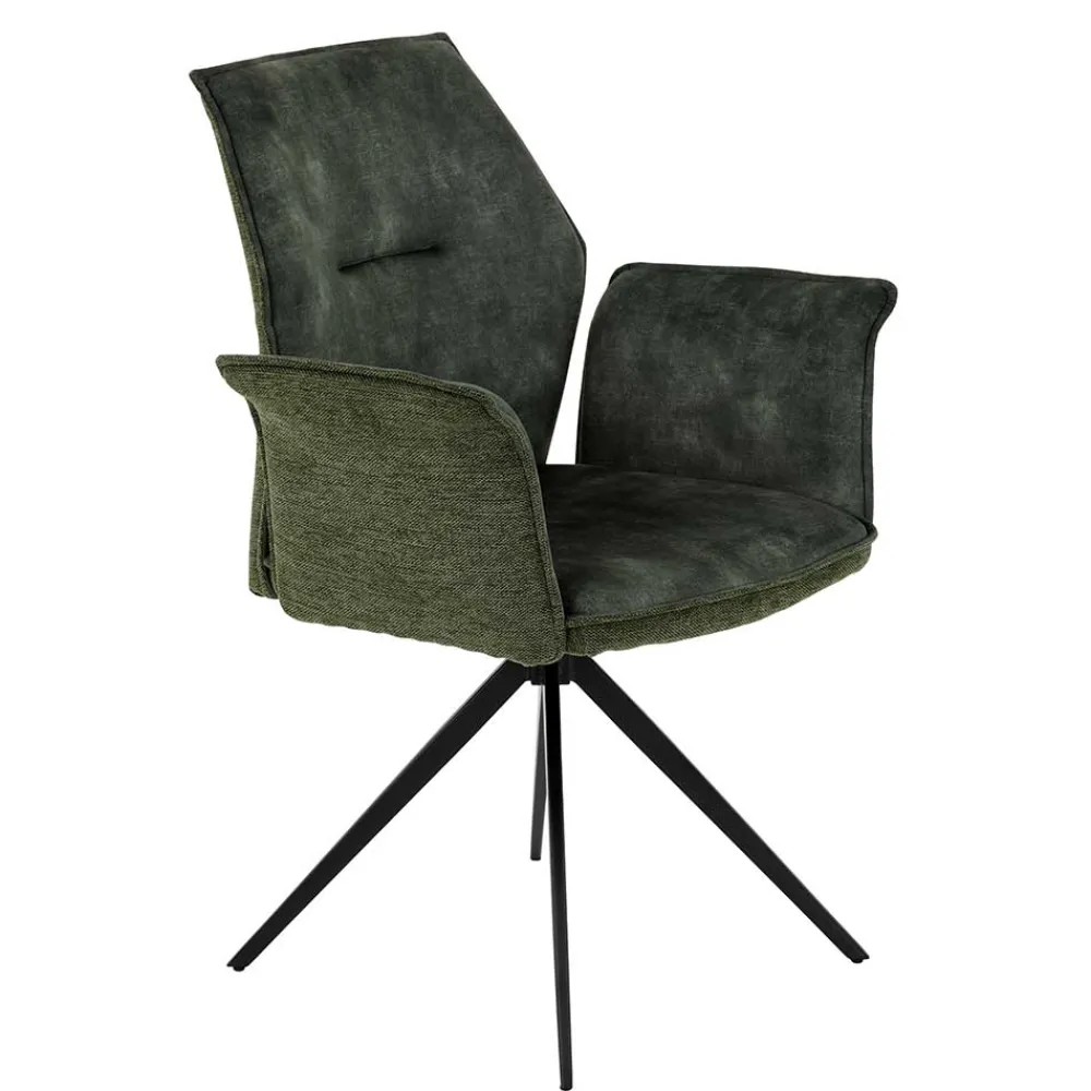 Wohnen Drehbare Stühle mit Armlehnen - Vanencia (4er Set)