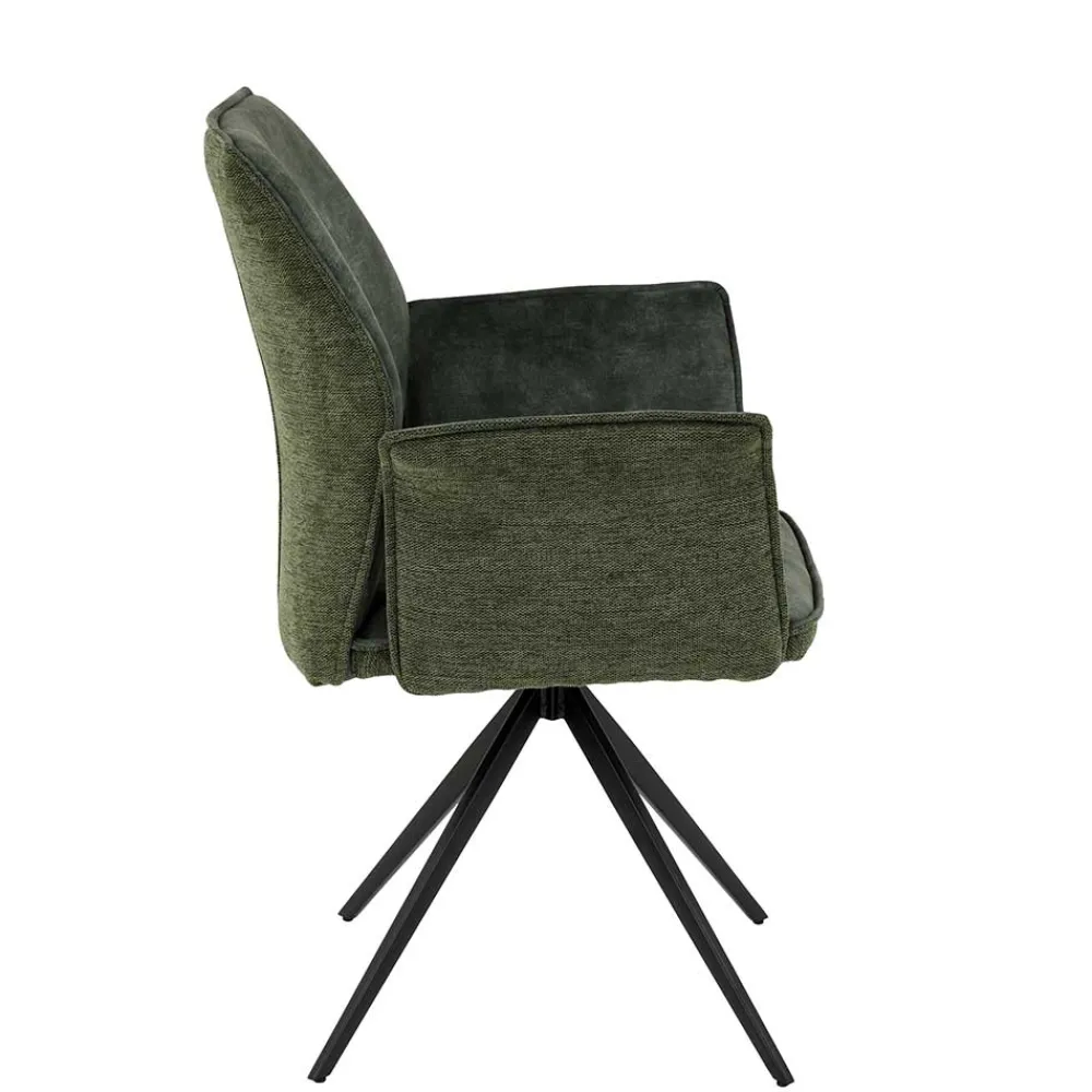 Wohnen Drehbare Stühle mit Armlehnen - Vanencia (4er Set)