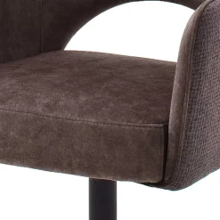 Wohnen Drehbare Tischsessel in Hellbraun - Rovinja (2er Set)