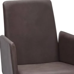 Wohnen Wohnzimmerstühle*Drehbarer Armlehnen-Stuhl in Dunkelbraun - Palma