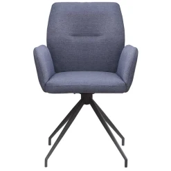 Wohnen Küchenstühle|Esszimmerstühle*Drehbarer Armlehnenstuhl in Dunkelgrau - Bowies