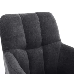 Wohnen Drehbarer Armlehnenstuhl in Anthrazit - Bevania (2er Set)