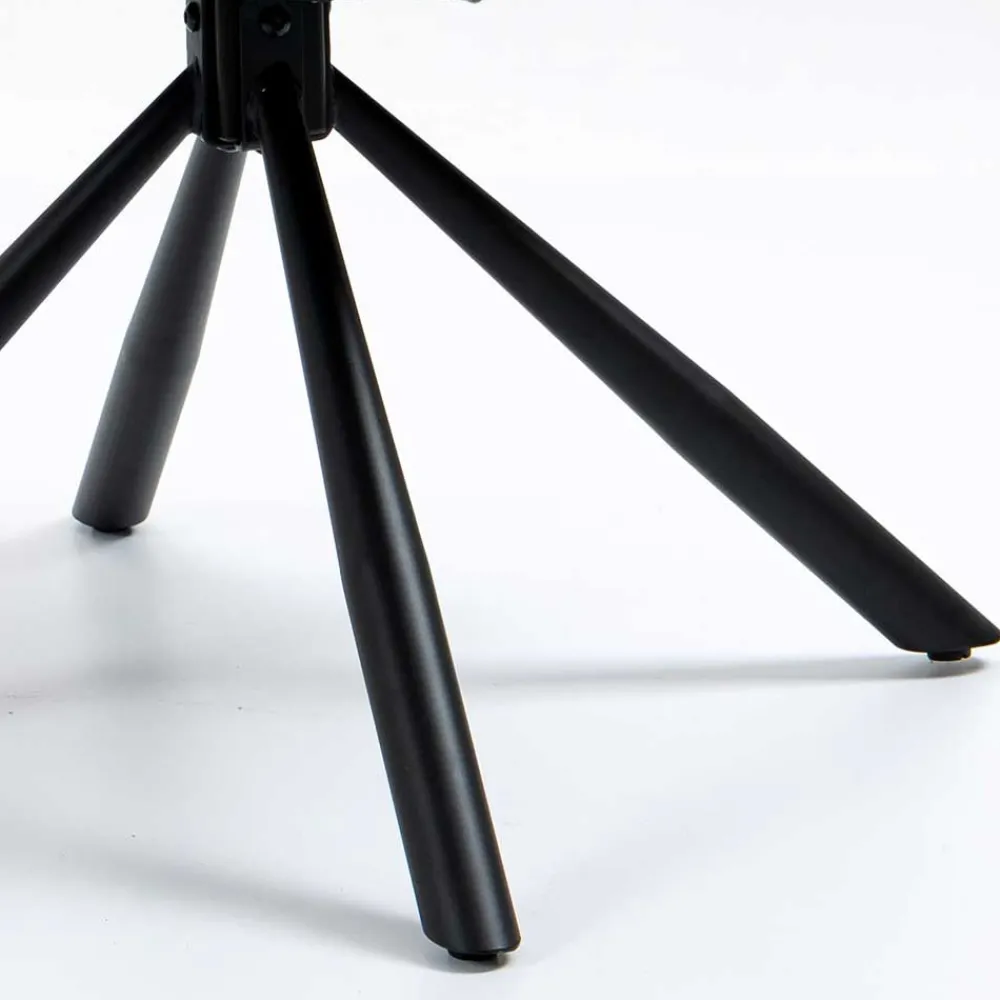 Wohnen Drehbarer Armlehnenstuhl in Türkis - Maior (2er Set)