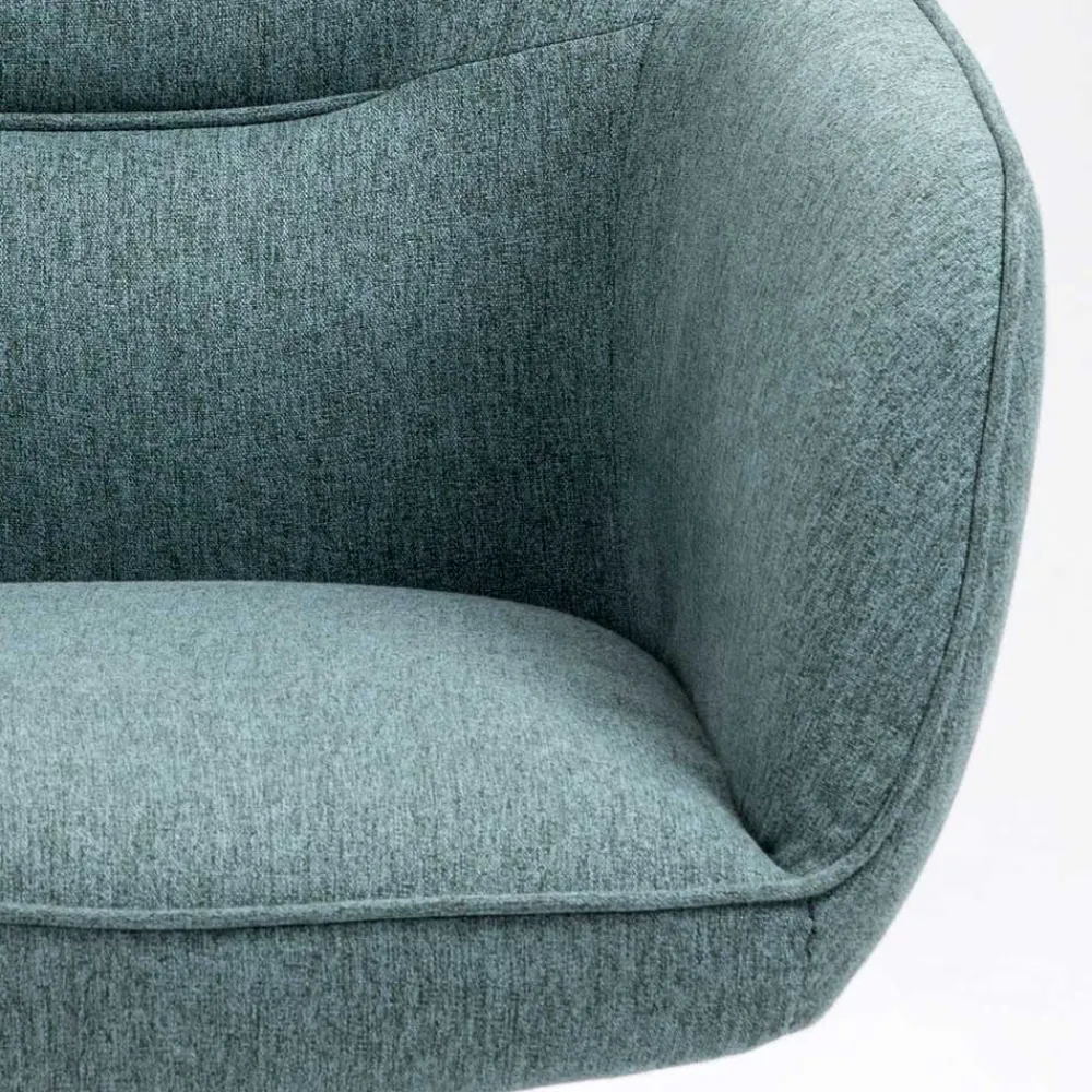 Wohnen Drehbarer Armlehnenstuhl in Türkis - Maior (2er Set)