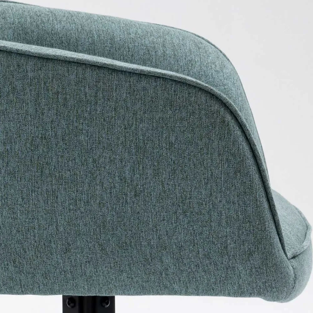 Wohnen Drehbarer Armlehnenstuhl in Türkis - Maior (2er Set)