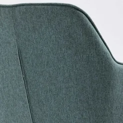 Wohnen Drehbarer Armlehnenstuhl in Türkis - Maior (2er Set)