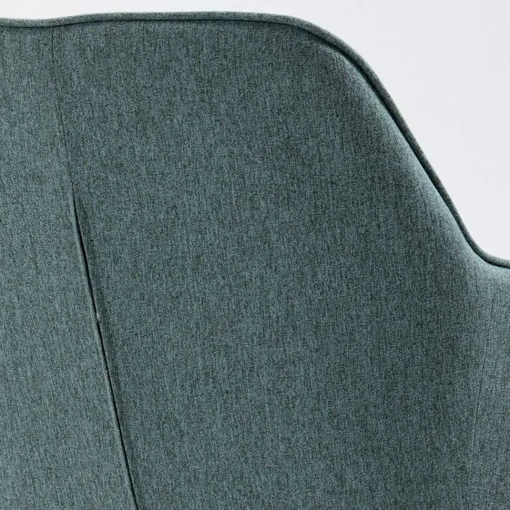 Wohnen Drehbarer Armlehnenstuhl in Türkis - Maior (2er Set)