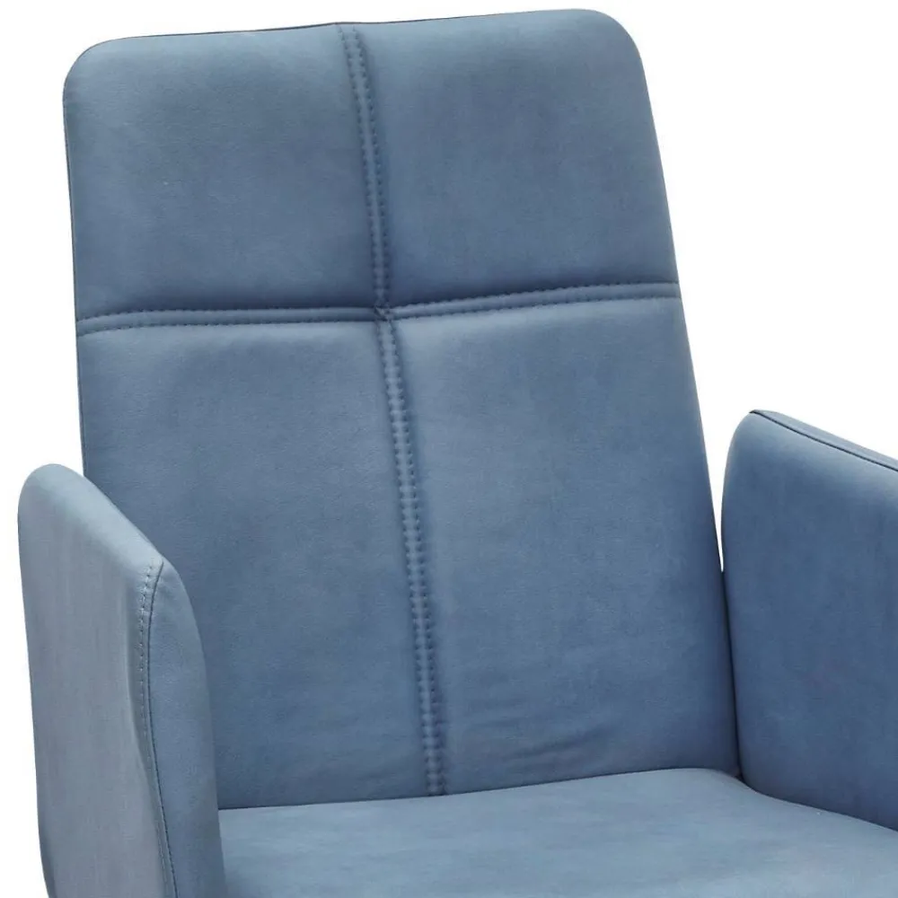 Wohnen Drehbarer Armlehnenstuhl in Hellblau - Nenna