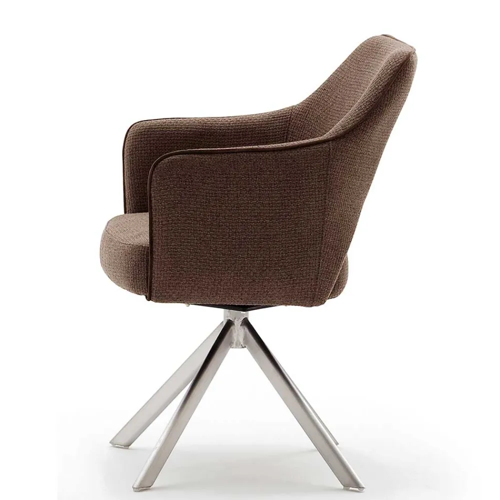 Wohnen Wohnzimmerstühle*Drehbarer Armlehnenstuhl fürs Esszimmer - Mailak (2er Set)