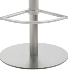 Wohnen Drehbarer Barstuhl in Anthrazit & Edelstahl - Anturina