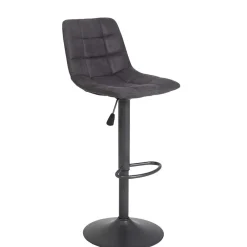 Wohnen Drehbarer Barstuhl in Anthrazit - Janyna (2er Set)