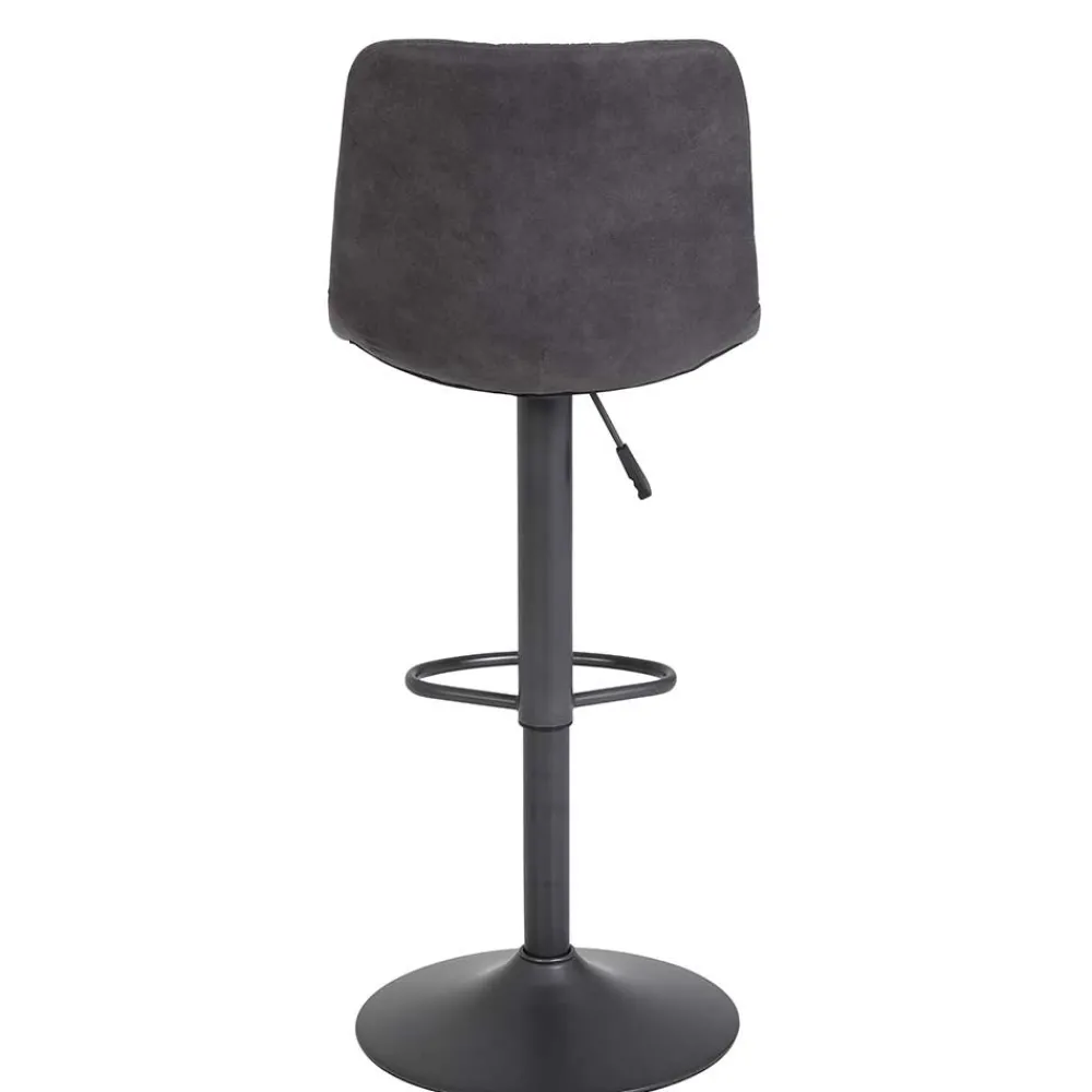 Wohnen Drehbarer Barstuhl in Anthrazit - Janyna (2er Set)
