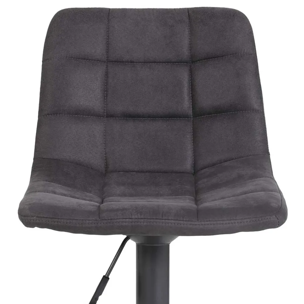 Wohnen Drehbarer Barstuhl in Anthrazit - Janyna (2er Set)