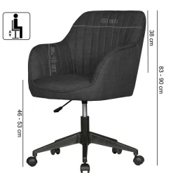 Wohnen Bürostühle*Drehbarer Bürostuhl als Sessel - Beverli