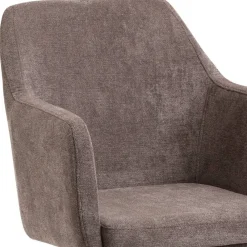 Wohnen Drehbarer Esstischsessel in Braun - Faneno