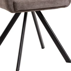 Wohnen Drehbarer Esstischsessel in Braun - Faneno