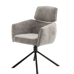 Wohnen Drehbarer Esstischstuhl in Taupe - Linette (2er Set)